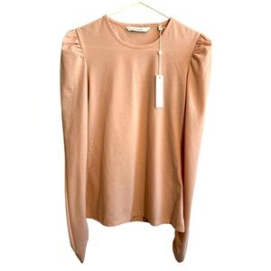 Rebecca Taylor size Small Ruched Long sleeved Top in soft blush